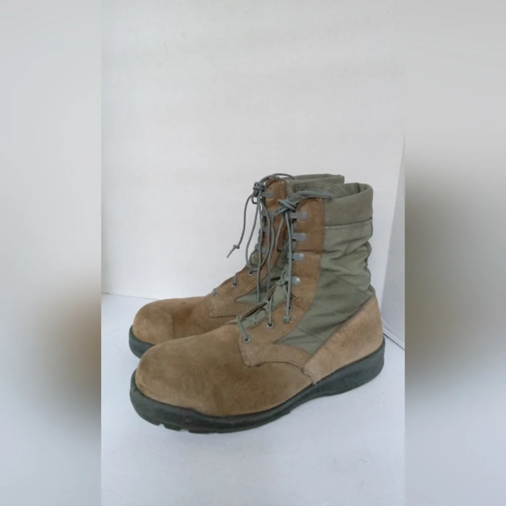 Military Style Combat Boots Work‎ Hiking Boots Suede Leather